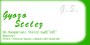 gyozo stelcz business card